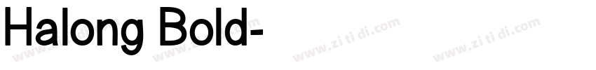 Halong Bold字体转换